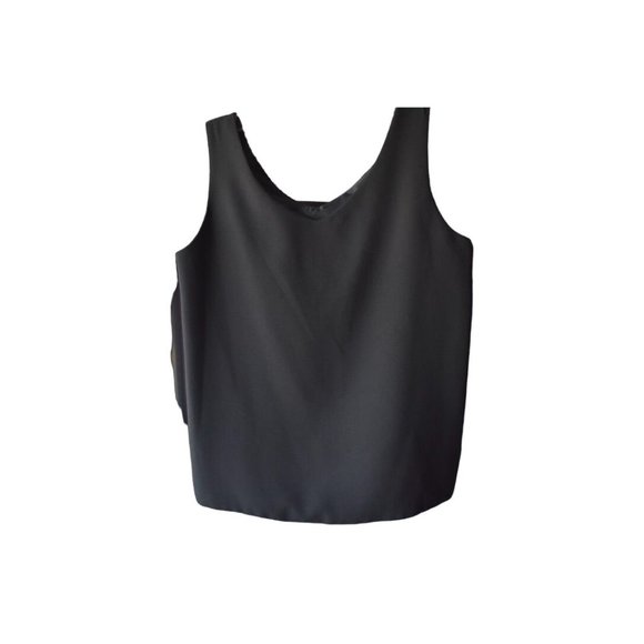 Vintage Women's Brenda Goode Retro Black Feathery Sparkle Top S - Picture 3 of 5